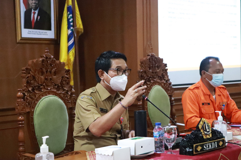 Rapat Evaluasi Penanganan Covid-19 di Badung